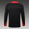 2024 Portugal Half-Pull Training Suit Black Football Jersey 1:1 Thai Quality