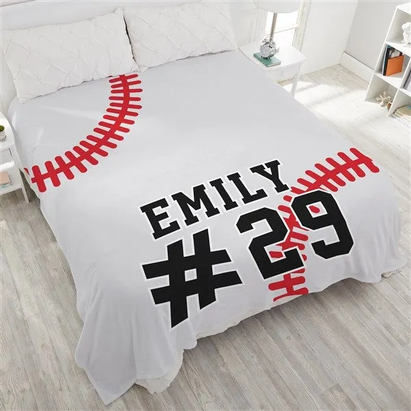 Personalized Baseball Blanket for Comfort & Unique| BKKid112