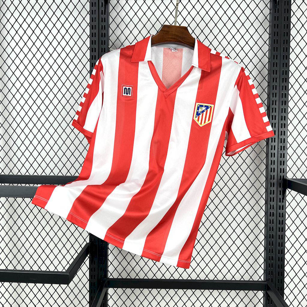 1982-1983 Retro Atletico Madrid Home Football Shirt 1:1 Thai Quality Maxi Kit