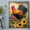 Golden Rooster Independence - 11CT Stamped Cross Stitch - 40*50cm - Animal