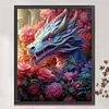 >SALE<Full Embroidery Eco-cotton Thread 11CT Print Flower Dragon Cross Stitch 50x60cm