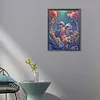 A Pair Of Colorful Love Birds - Round Drill Diamond Painting - 45*60CM (Big Size Partial AB Drill)