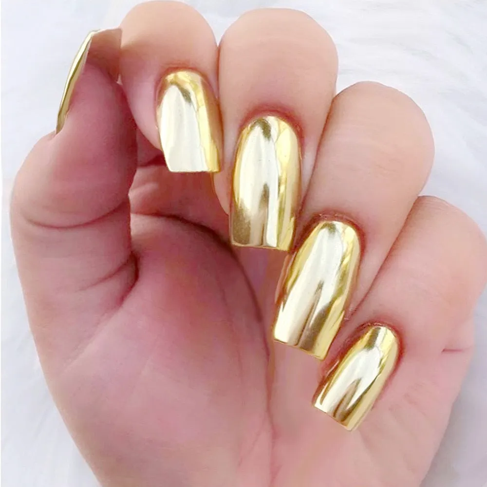 24Pcs Glossy Black Long Press On False Nails Artificial Fake Nails With Jelly Glue DIY Full Cover Tips Manicure Tool-Nail Inspo