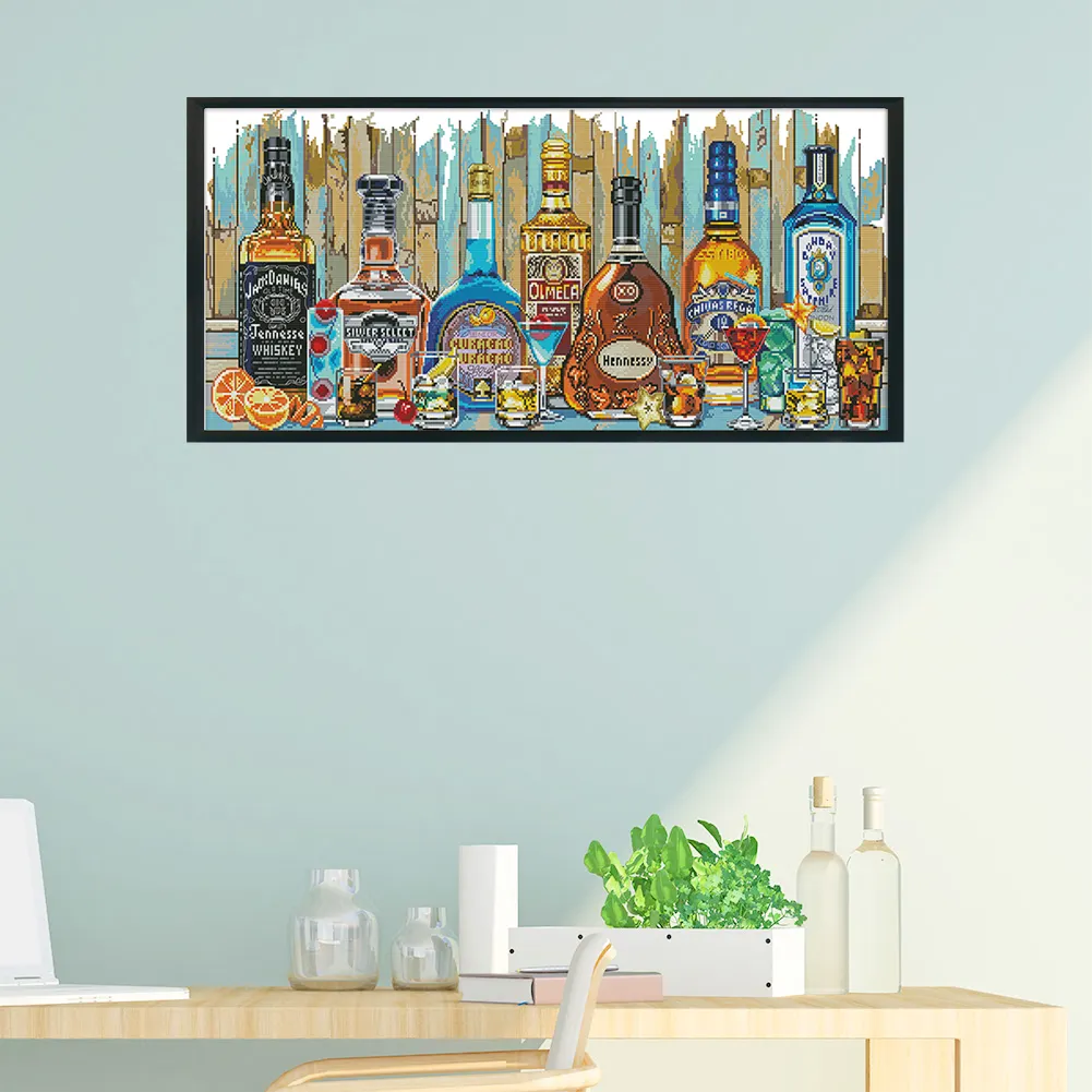 14ct Stamped Cross Stitch - Wine(77*36cm)
