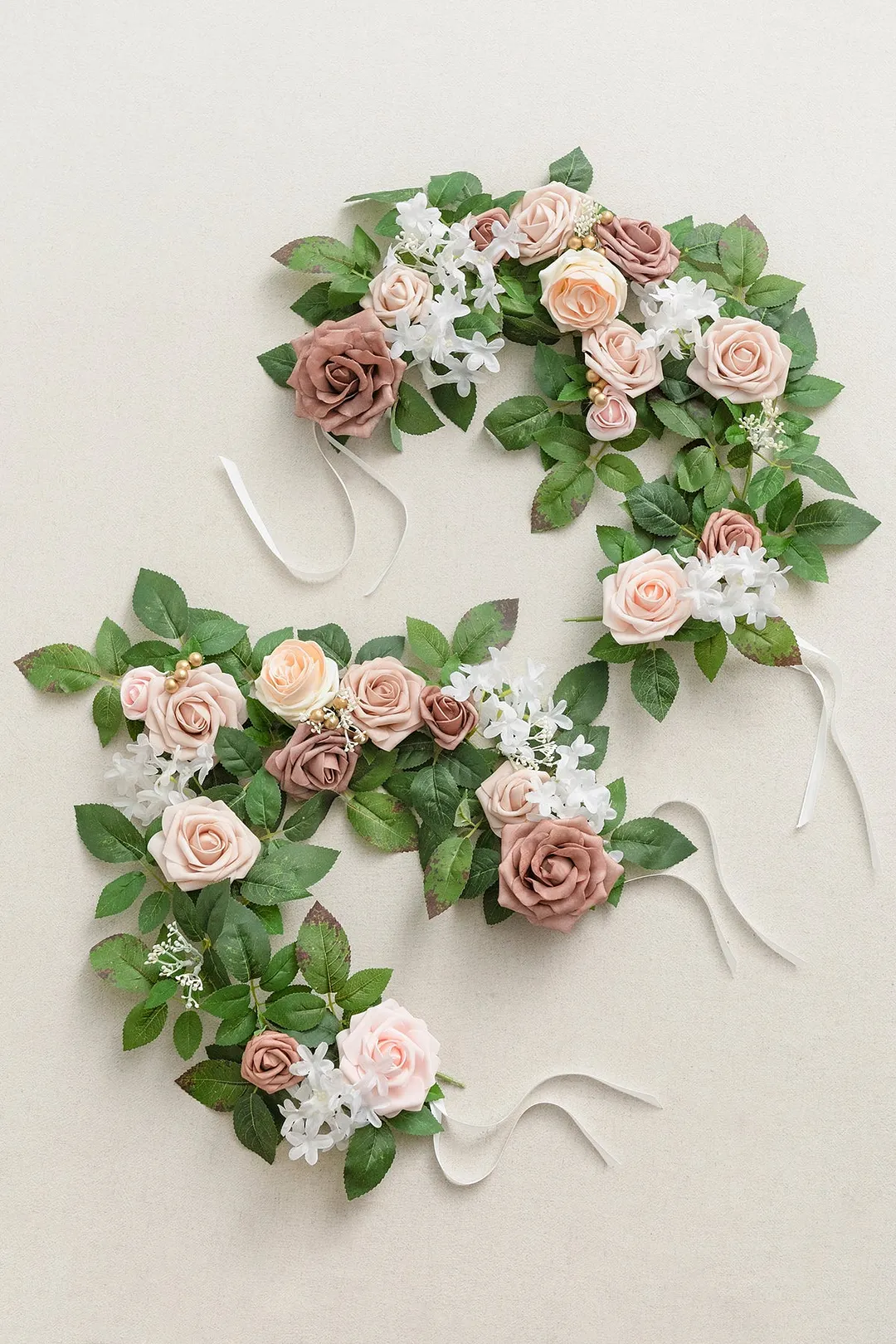 Lantern Floral Arrangements in Blush & Cream