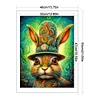 >SALE<Full Embroidery Cotton Thread 11CT Printed Colored Rabbit Cross Stitch 40x55cm