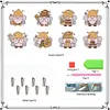 (US Local)8Pcs Diamond Painting Hooks Diamond Art Craft Wall Hooks Home Decor (Bee Gnome)