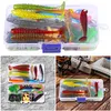 86Pcs/Set Lure Kit Metal Spinner Lures Soft Lure Minnow Hooks Simulation Bait