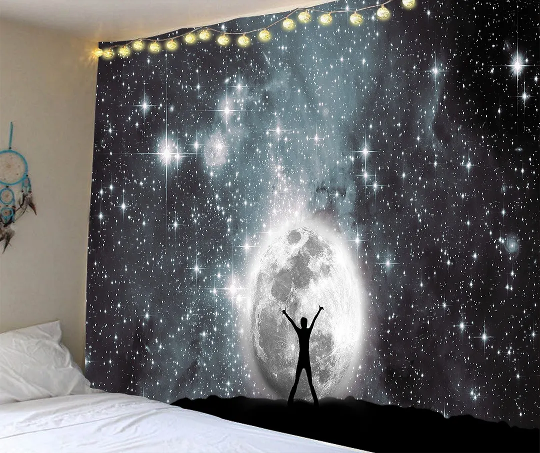 India Manada Wall Hanging Tapestry 3D Printed Animal Natural Sofa Backgound Wall Tapestries Bohemian Wolf Tiger Lion House Decor