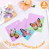 6pcs DIY Rhinestones Mosaic Diamond Painting Corner Bookmark Kit