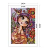 [Brand]Big Eyes Doll - 14CT Stamped Cross Stitch - 29*40cm