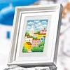 6pcs Scenery DIY Mini Round Diamond Painting Set 14x19cm