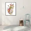 Diamond Painting -DIY Round Drill Kitten Flowers