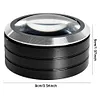 5X Illumination Paperweight Magnifier 6 LED Dome Desktop Magnifier for Reading
