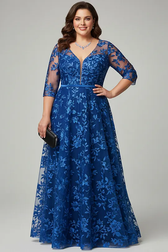Plus Size Long Sleeve Dresses - Flycurvy