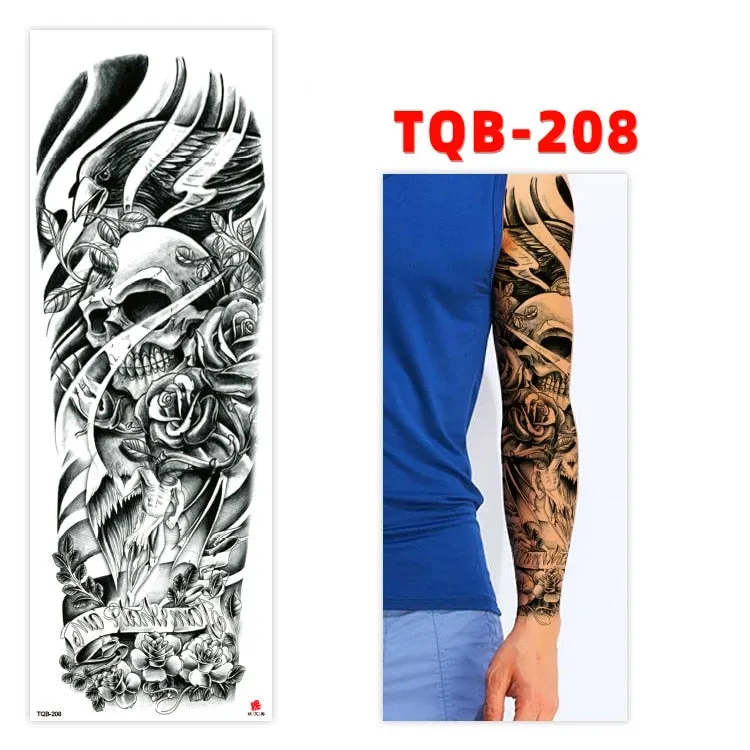 Temporary Tatoo Tattoo for Woman Tattoo Stickers Arm Tattoo Big Sleeve Men and Women Personality Tiger Leopard stickers