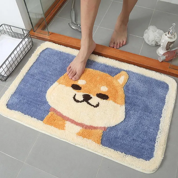 Cartoon Akita Dog Carpet