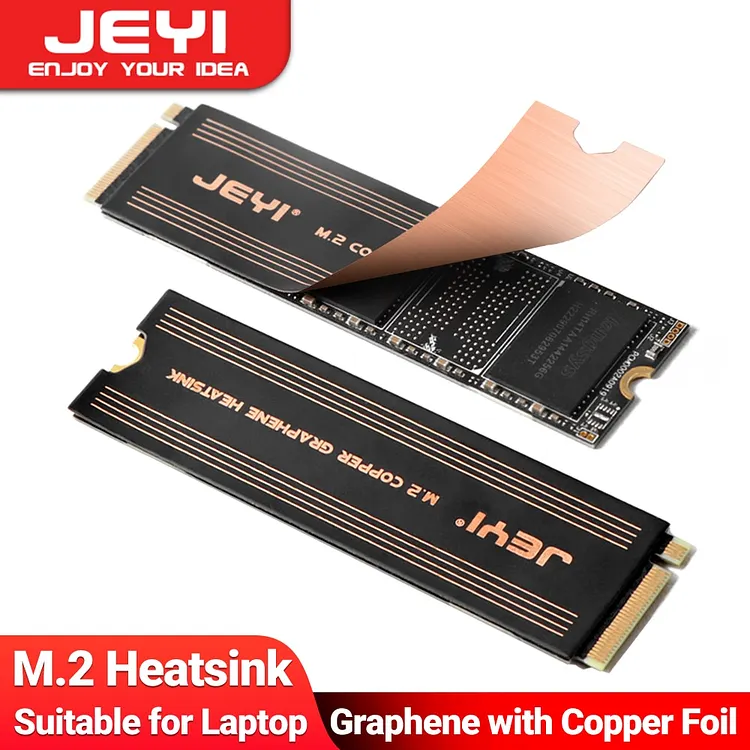 JEYI Graphene M.2 SSD Heat Sink, Dual-Layer Graphene and Copper