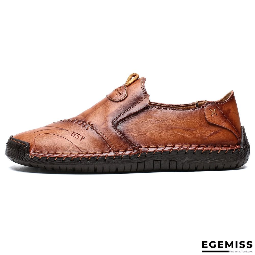 Genuine Leather Men's shoes Moccasins Loafers Shoes Waterproof Soft Breathable Flats | EGEMISS