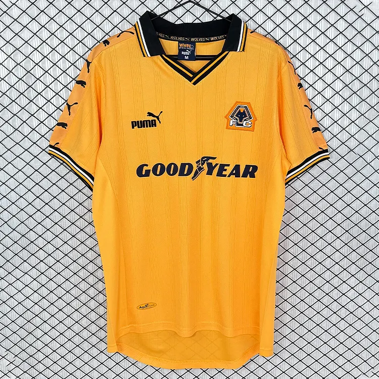 Wolves 1998/99 Retro Home Football Jersey
