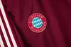 Joyfball 2025/2026 Bayern Munich Long Zipped Jacket Maroon Retro version Football Jersey 1:1 Thai Quality 