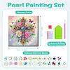 (Pre-Framed)Flower Cross-Special Shape Diamond Painting Kit(29x29cm)