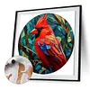 Cardinal Glass Painting-Paint by Numbers Acrylic Painting 40*40CM