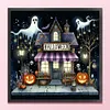 Halloween Store-11CT Stamped Cross Stitch 40*40cm/15.75*15.75in