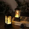 Christmas glowing interior water-filled wind lantern