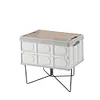 Aluminum Alloy Box Stand Portable Organizer Box Folding Stand for Travel Cooking