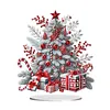 (US Local)Snow Xmas Tree DIY Table Top Diamond Painting Desktop Ornaments Kit