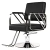 [US Local Warehouse] Hairdresser Barber Salon Chair Capacity 420 Lbs Barber Chair with Heavy Duty Hydraulic Pump 360 Swivel Adjustable Styling Equipment for Barbershop Home Hairdresser (Silver)