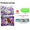 2pcs DIY Diamond Art Diamond Dot Card Pack Diamond Painting Coin Pouch (Rabbit)