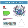 (US Local)Acrylic Special Shape Flowers Horseshoe 5D DIY Diamond Painting Dots Pendant