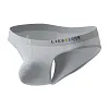 Men's U-convex large pouch ice silk bikini briefs