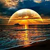 Sunrise At Sea-Paint By Numbers Acrylic Painting 50*50CM