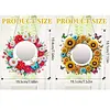 (US Local) DIY Sunflower Butterfly Hanging Mirror Diamond Art Kits Wall Door Decor