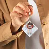 6pcs/set DIY Diamond Painting Chocolate Beans Keychains Kit
