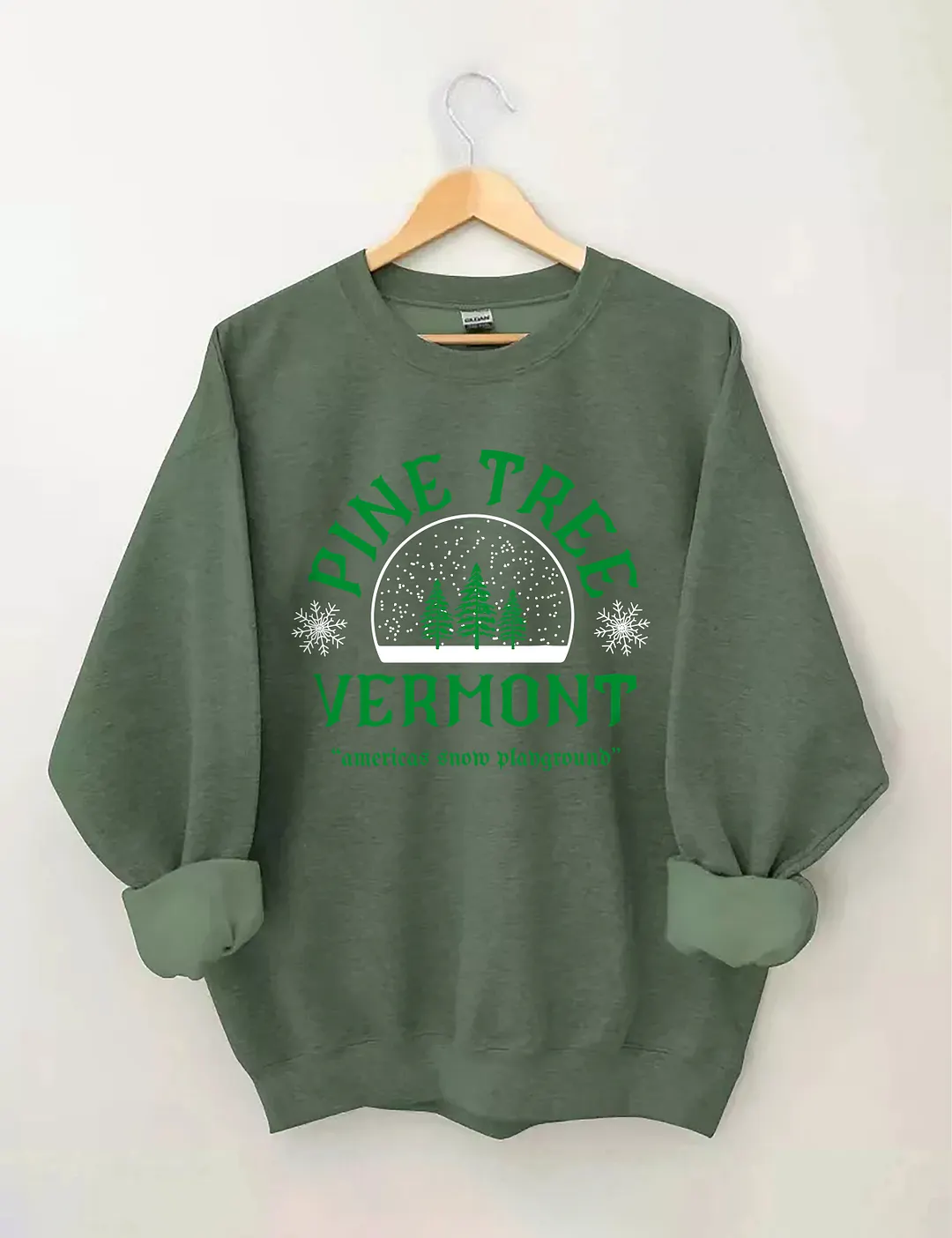 Pine Tree Vermont Christmas Sweatshirt