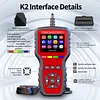 OBD2 Scanner Diagnostic Tool Car Code Reader with Battery Tester Live Data