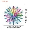 Diamond Painting 2D Flat Winter Snowflake Wall Door Decor