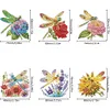 (US Local)6Pcs Diamond Painting Refrigerator Magnets DIY Diamond Art Kits (Dragonfly)