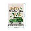 DIY Diamong Painting Double Sided Drills Garden Flags Outdoor Decor Holiday Garden Decorations Kit(St Patrick's Day)