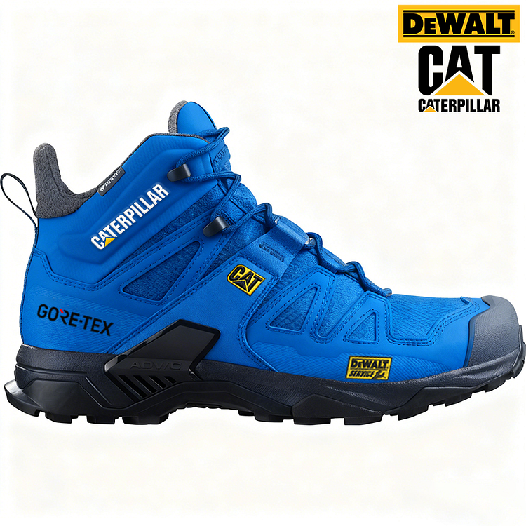 Vodoodporni in zračni mo&scaron;ki delovni in pohodni&scaron;ki čevlji CAT&reg; in DEWALT so idealni za delo in aktivnosti na prostem.