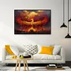 (Big Size)Paint by Numbers Acrylic Painting-Phoenix Fire-60*40cm