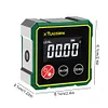 Magnetic Angle Finder Protractor Inclinometer Gauge LCD Backlight Measure Tool