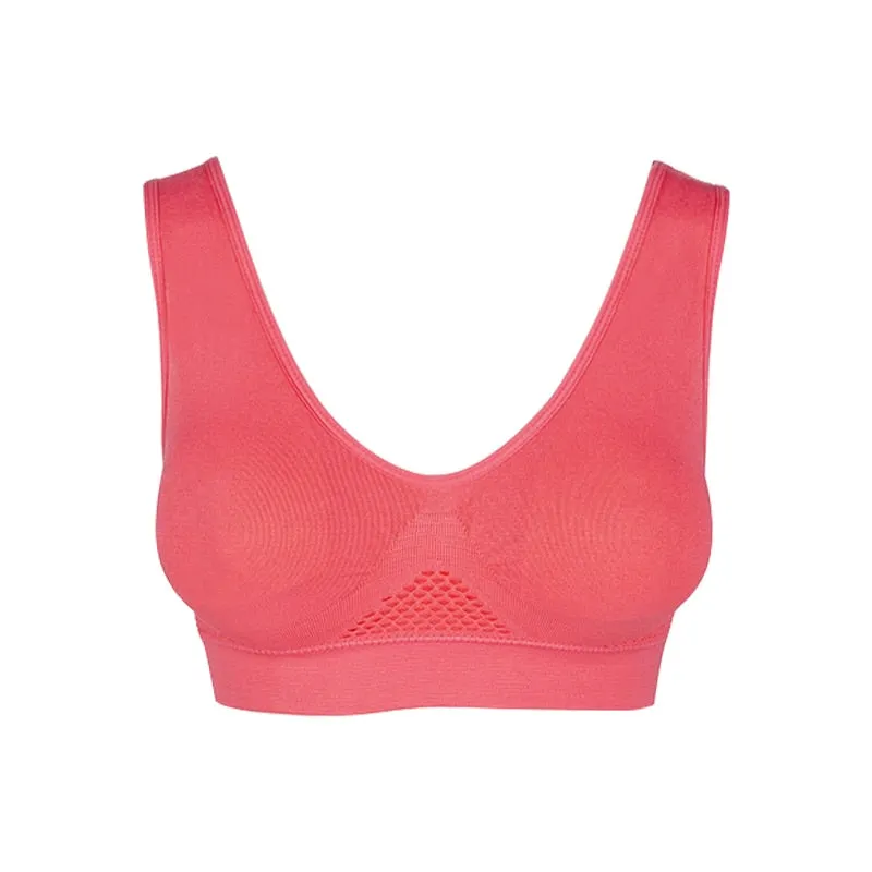 Bras For Women Plus Size Seamless Bra Cotton Breathable Underwear Wireless With Pads Push Up 6XL Bralette