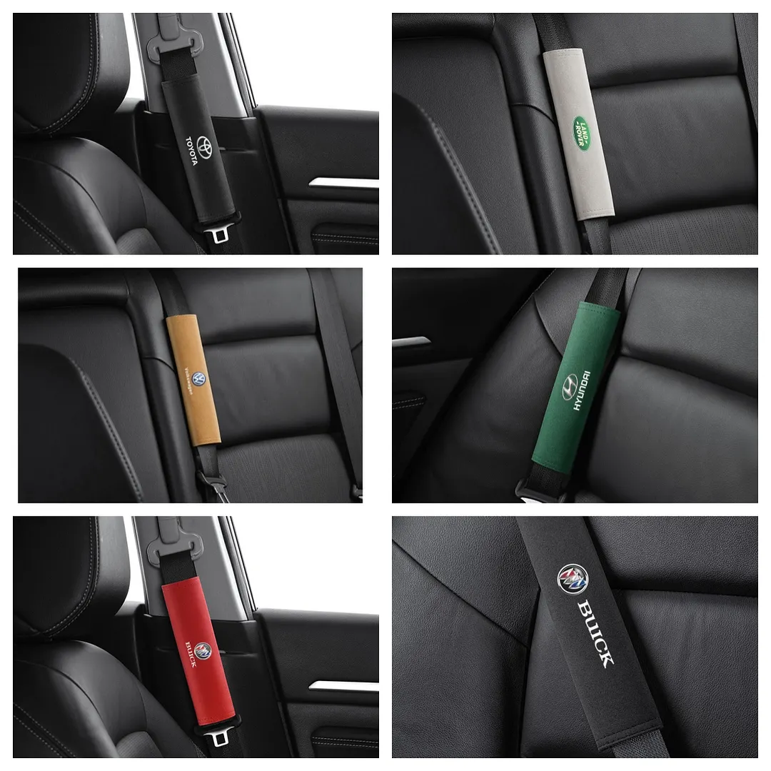 Car interior suede seat belt shoulder cover