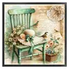 Chair Flower Hat-11CT Stamped Cross Stitch 40*40cm/15.75*15.75in