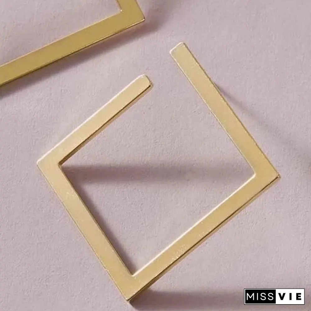 SQUARE HOOP EARRINGS